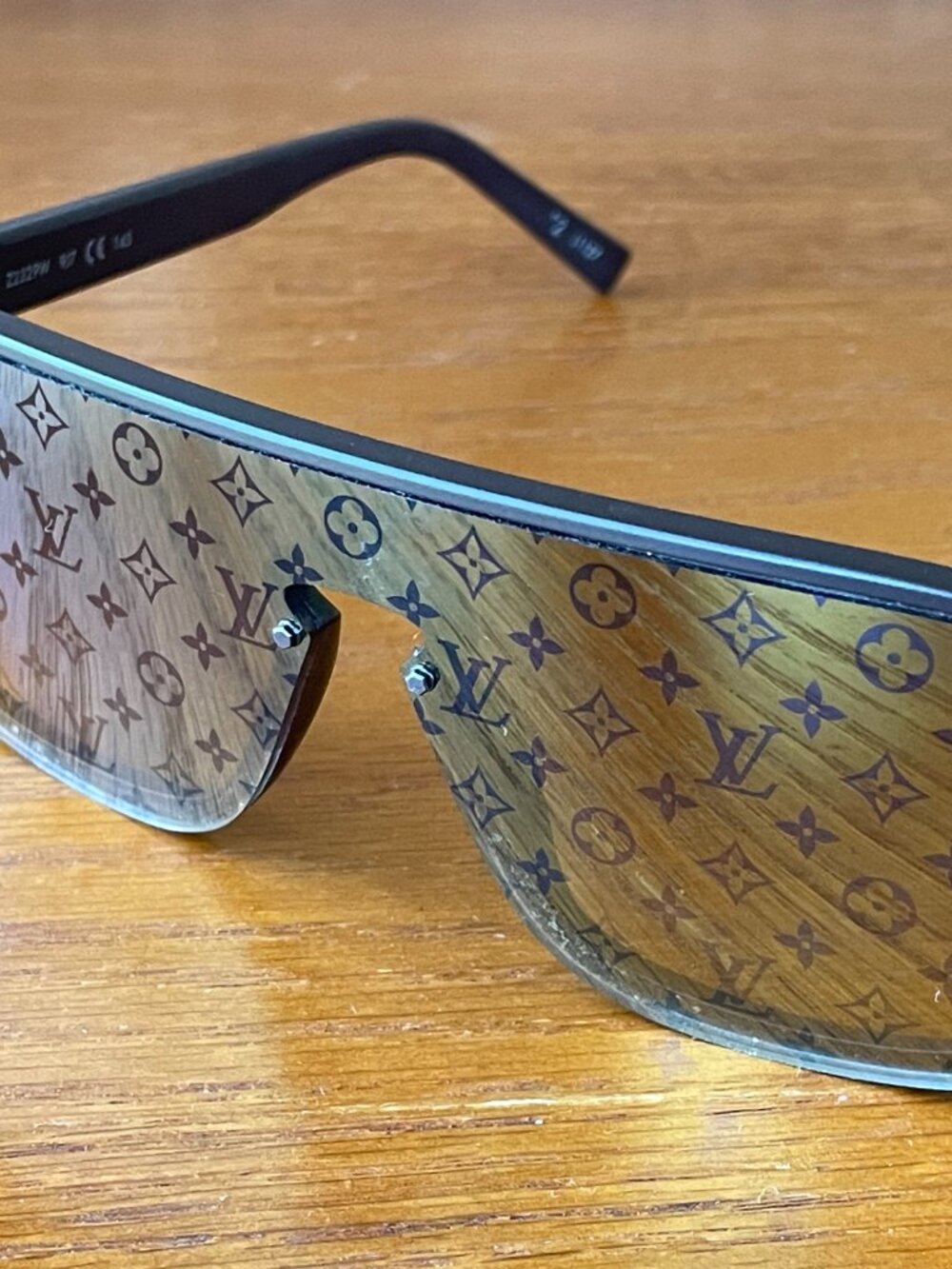 Louis Vuitton Z2329W Monogram Shield Sunglasses Brown Italy